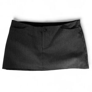 Brandy Melville Black Pinstripe Skirt
